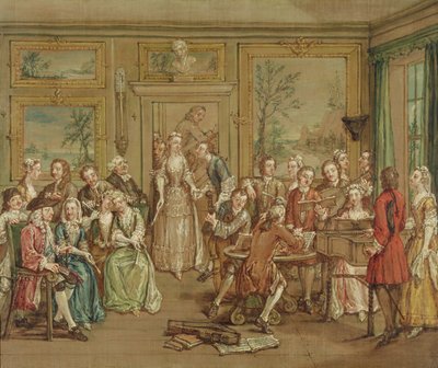Conversazione musicale, c.1760 da Marcellus the Younger Laroon